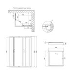 Душевая кабина Lidz Wawel SC100x80, стекло Frost 5 мм + поддон KAPIELKA 100x80, фото , изображение 2 | SNABZHENIE.com.ua