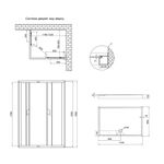 Душова кабіна Lidz Wawel SC120x80.SAT.LOW.FR, скло Frost 5 мм + Душовий піддон Lidz KAPIELKA ST120x80х14, фото , зображення 2 | SNABZHENIE.com.ua