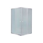 Душова кабіна квадратна Lidz Wawel SC80x80.SAT.LOW.FR, скло Frost 4 мм + душовий піддон Lidz KAPIELKA ST80x80х14, фото , зображення 3 | SNABZHENIE.com.ua