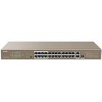 Комутатор TENDA TEF1126P-24-250W 24xFE PoE, 2xGE, 1xSFP/GE, Некерований, фото  | SNABZHENIE.com.ua