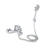 Смеситель Lidz Latwa 006 для ванны с душевым гарнитуром, хром, фото  | SNABZHENIE.com.ua