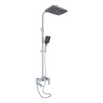 Душевая система Qtap Swan Cascada на 3 потребителя (с изливом) Chrome, фото  | SNABZHENIE.com.ua