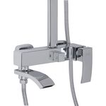 Душевая система Qtap Swan Cascada на 3 потребителя (с изливом) Chrome, фото , изображение 3 | SNABZHENIE.com.ua