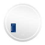 Зеркало Qtap Mideya R800 з LED-підсвіткою Touch, з антизапотіванням, з годинами, диммером, регулюванням яскравості QT2078NCR8080W, фото , зображення 3 | SNABZHENIE.com.ua