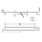 Линейный трап из нержавеющей стали Qtap Taurus FA900 с сухим затвором, фото , изображение 2 | SNABZHENIE.com.ua