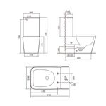 Унитаз Qtap Tern Ultra Quiet безободковый с сиденьем Soft-Close, фото , изображение 2 | SNABZHENIE.com.ua