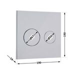 Панель смыва для унитаза Qtap Nest Uni QT0211P01V1009CRM, фото , изображение 2 | SNABZHENIE.com.ua