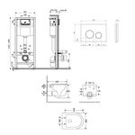 Комплект: Унитаз Qtap Taurus Ultra Quiet и инсталляция 4в1 Black mat, фото , изображение 2 | SNABZHENIE.com.ua