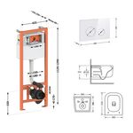 Комплект: унитаз Qtap Gemini Ultra Quiet + инсталляция Nest 4в1, фото , изображение 2 | SNABZHENIE.com.ua