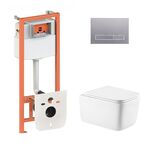 Комплект: унитаз Qtap Gemini Ultra Quiet + инсталляция Nest 4в1, фото  | SNABZHENIE.com.ua