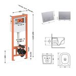 Комплект: унитаз Qtap Gemini Ultra Quiet + инсталляция Nest 4в1, фото , изображение 2 | SNABZHENIE.com.ua