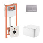 Унитаз Qtap Gemini Ultra Quiet + комплект инсталляции Nest 4в1, фото  | SNABZHENIE.com.ua