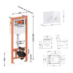 Унитаз Qtap Gemini Ultra Quiet + комплект инсталляции Nest 4в1, фото , изображение 2 | SNABZHENIE.com.ua