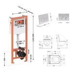 Унитаз Qtap Gemini Ultra Quiet + комплект инсталляции Nest 4в1, фото , изображение 2 | SNABZHENIE.com.ua