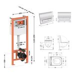 Унитаз Qtap Gemini Ultra Quiet с инсталляцией 4в1 (Chrome), фото , изображение 2 | SNABZHENIE.com.ua