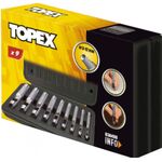 Крейцмейсель для отворів 3-12 мм, набір 9 шт.*1 уп. TOPEX, фото , зображення 3 | SNABZHENIE.com.ua