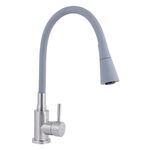 Смеситель для кухни Lidz Aria 015F31 с гибким изливом (k35) LDARI015F31GNK31871 GNK, фото  | SNABZHENIE.com.ua