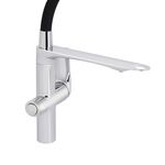 Смеситель для кухни Qtap Vlasta New с гибким изливом Chrome, фото , изображение 3 | SNABZHENIE.com.ua