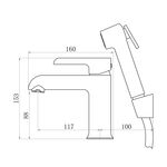Смеситель Qtap Grand с гигиеническим душем QTGRA272CRW45671 хром/белый, фото , изображение 2 | SNABZHENIE.com.ua
