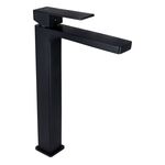 Смеситель для раковины Qtap Gemini высокий черный матовый, фото  | SNABZHENIE.com.ua