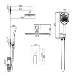 Душевая система Qtap Gemini скрытого монтажа на 2 потребителя QTGEM113CRM45696 CRM, фото , изображение 2 | SNABZHENIE.com.ua