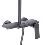 Душевая система Qtap Slavonice на 3 потребителя, Gunmetal Black PVD, фото , изображение 3 | SNABZHENIE.com.ua