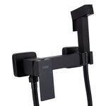 Набор для гигиенического душа Lidz Kubis 110 Black LDKUB110BLA46104 прямоугольный, фото , зображення 3 | SNABZHENIE.com.ua