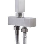 Душевая стойка универсальная Lidz Kubis 1120 на два потребителя LDKUB1120NKS46111 Nickel, фото , зображення 3 | SNABZHENIE.com.ua