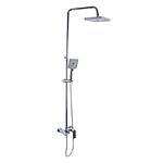 Душевая система Qtap Aries на три потребителя с изливом, хром, фото  | SNABZHENIE.com.ua