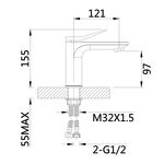 Смеситель для раковины Qtap Presto QTPRE270GRP45581 Graphite, фото , зображення 2 | SNABZHENIE.com.ua