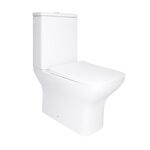 Унитаз напольный Qtap Aries Rimless безободковый Soft-close WHITE, фото  | SNABZHENIE.com.ua