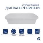 Раковина Qtap Scorpio 610x380 мм, врезная, белая + донный клапан PU02, фото , изображение 3 | SNABZHENIE.com.ua