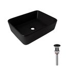 Комплект Qtap Tern: Раковина 475x370x140 мм Matt Black + Донный клапан, фото  | SNABZHENIE.com.ua