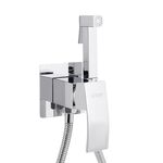 Набор для гигиенического душа Qtap Swan Cascada прямоугольный QTSWA262CRM45567 Chrome, фото , изображение 3 | SNABZHENIE.com.ua