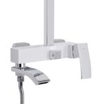 Душевая система универсальная Qtap Swan Cascada на три потребителя (с изливом) QTSWA111CRW45570 Chrome/White, фото , изображение 3 | SNABZHENIE.com.ua