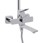 Душевая система универсальная Qtap Presto на три потребителя (с изливом) QTPRE111CRM45575 Chrome, фото , зображення 3 | SNABZHENIE.com.ua