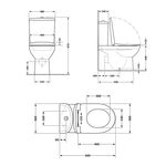 Унитаз напольный Qtap Robin Ultra Quiet безободковый с сиденьем Soft-Close матовый черный, фото , изображение 2 | SNABZHENIE.com.ua