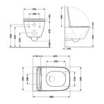 Унітаз підвісний Qtap Tern New Ultra Quiet з сидінням Soft-Close MATT BLACK QT17332303ASMB, фото , зображення 2 | SNABZHENIE.com.ua