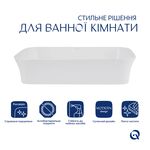 Раковина Qtap Virgo N прямоугольная WHITE 60 см, фото , изображение 3 | SNABZHENIE.com.ua