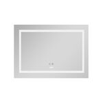 Зеркало Lidz Kubis 800х600 с LED-подсветкой Touch, с антизапотеванием, с диммером, рег. яркости LD78LF9047400, фото , изображение 3 | SNABZHENIE.com.ua