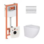 Подвесной унитаз Robin с инсталляцией Nest 4 в 1, фото  | SNABZHENIE.com.ua