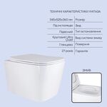 Подвесной унитаз Tern с инсталляцией Nest 4 в 1, квадратная клавиша Хром, фото , изображение 3 | SNABZHENIE.com.ua