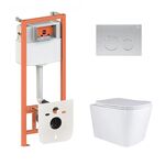 Подвесной унитаз Tern + инсталляция Nest 4 в 1 (клавиша Satin), фото  | SNABZHENIE.com.ua