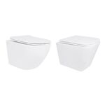 Акционный набор: Унитаз подвесной Jay Ultra Quiet QT07335177W 485х360х320 + Tern Ultra Quiet QT17332303ASW 490x365x325, фото  | SNABZHENIE.com.ua