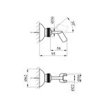 Держатель для душа Kroner KRM - C921, фото , зображення 2 | SNABZHENIE.com.ua