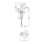 Змішувач для раковини Kroner KRP Bremen - C010, фото , зображення 2 | SNABZHENIE.com.ua
