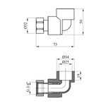 Колено PPR Rozma 25х3/4 с накидной гайкой, фото , изображение 2 | SNABZHENIE.com.ua