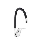 Смеситель Kroner KRM Odra C032BLK для кухни, фото , изображение 3 | SNABZHENIE.com.ua