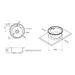 Кухонная мойка Kroner KRP Dekor - 490 (0,8 мм), фото , изображение 2 | SNABZHENIE.com.ua