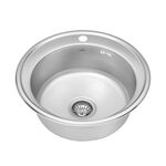 Кухонная мойка Kroner KRP Satin 510, 0,8 мм, фото , изображение 3 | SNABZHENIE.com.ua